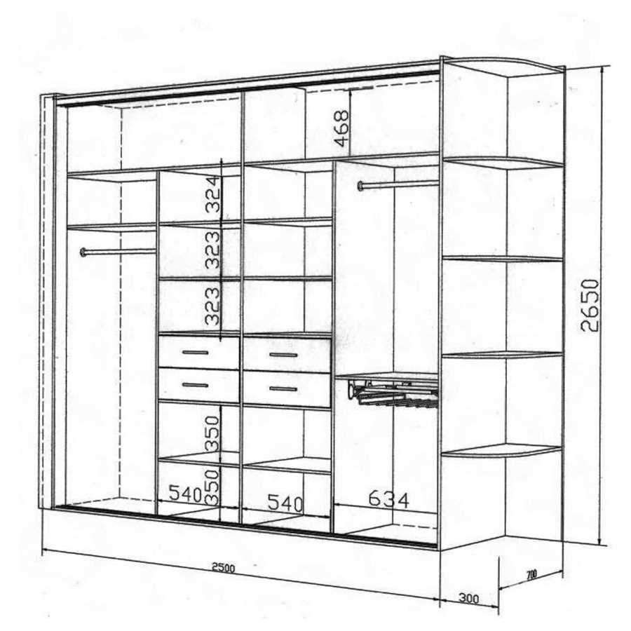 Как правильно выбрать размеры шкафа-купе — секреты оптимального подбора